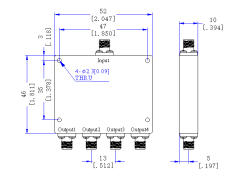 2000~40000MHz 2.92mm Female 4 Way Power Divider 50 Ohm Wide-Band Signal Splitter