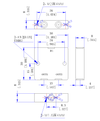 10000~22300MHz SMP Male 2 Way Power Divider 50 Ohm Wide-Band Signal Splitte