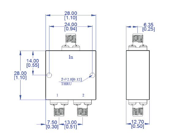 10MHz SMA Female 2 Way Power Divider 50 Ohm Wide-Band Signal Splitte