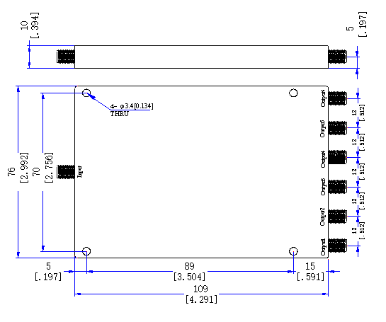 17500 MHz SMA Female 6 Way Power Divider 50 Ohm Wide-Band Signal Splitte