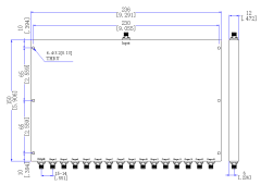 400～4000  MHz SMA Female 16  Way Power Divider 50 Ohm Wide-Band Signal Splitter