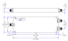 100～4000 MHz SMA-Female 2  Way Power Divider 50 Ohm Wide-Band Signal Splitter