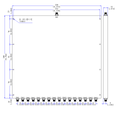 200~2700 MHz SMA Female 16 Way Power Divider 50 Ohm Wide-Band Signal Splitter