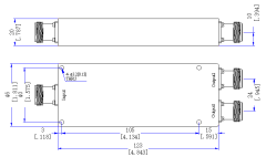 200~6000 MHz N Female 2 Way Power Divider 50 Ohm Wide-Band Signal Splitter