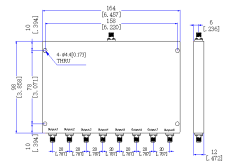 315～365  MHz SMA Female 8 Way Power Divider 50 Ohm Wide-Band Signal Splitter