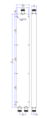 300～6000 MHz  N Female 2 Way Power Divider 50 Ohm Wide-Band Signal Splitter