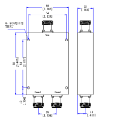 470～2500 MHz N Female 2 Way Power Divider 50 Ohm Wide-Band Signal Splitter