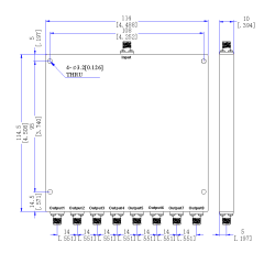 600～8000 MHz SMA Female  8 Way Power Divider 50 Ohm Wide-Band Signal Splitter
