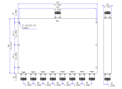 698～4000 MHz N Female 8 Way Power Divider 50 Ohm Wide-Band Signal Splitter