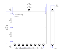 700～2700 MHz SMA Female 8 Way Power Divider 50 Ohm Wide-Band Signal Splitter