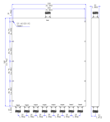700～2700 MHz SMA Female 8 Way Power Divider 50 Ohm Wide-Band Signal Splitter