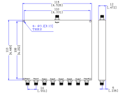 700～6000 MHz SMA Female 8  Way Power Divider 50 Ohm Wide-Band Signal Splitter