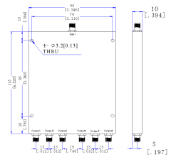 700～6000 MHz SMA  Female  6 Way Power Divider 50 Ohm Wide-Band Signal Splitter