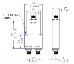 920～9000 MHz SMA Female 2 Way Power Divider 50 Ohm Wide-Band Signal Splitter