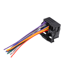 16Pin No Cutting Reverse Wire Harness Power Speaker Connect to Select 02-18 Audi BMW Mercedes-Benz Mini Cooper Pontiac G8 Porsche 911 Saturn Astra Volkswagen Cabrio Touareg Original Stereo Radio