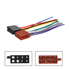 Car Reverse Stereo ISO Wiring Harness Bulit in Resistors for VW Volvo Mercedes Benz 1998-2018 Protect Vehicles Battery Install Aftermarket Radio Pioneer  Sony 16 Pin Cable Plug