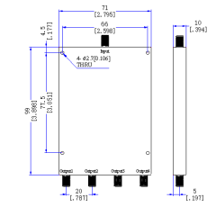 1400～18000 MHz SMA Female 4 Way Power Divider 50 Ohm Wide-Band Signal Splitter