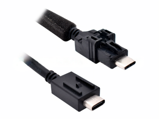 Car mounted dual head TYPE-C 3.0 male wire harness