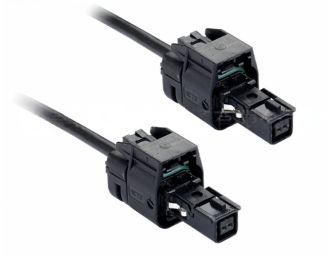 Single cavity Ethernet female to female waterproof wiring harness for vehicle high frequency