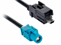 MiniUSB5P Revolution HSD4-core Direct Mother Car Cable Car Video Transmission Line LVDS Line Audio Video Line