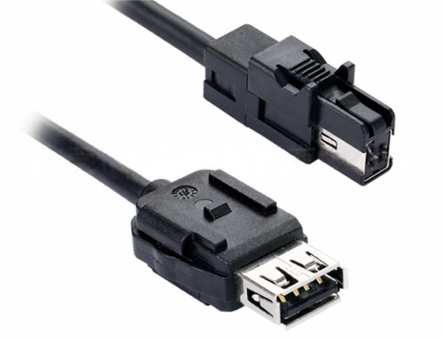 HSL4PIN direct female to USB 2.0 female transmission line LVDS video cable audio and video cable conversion test line