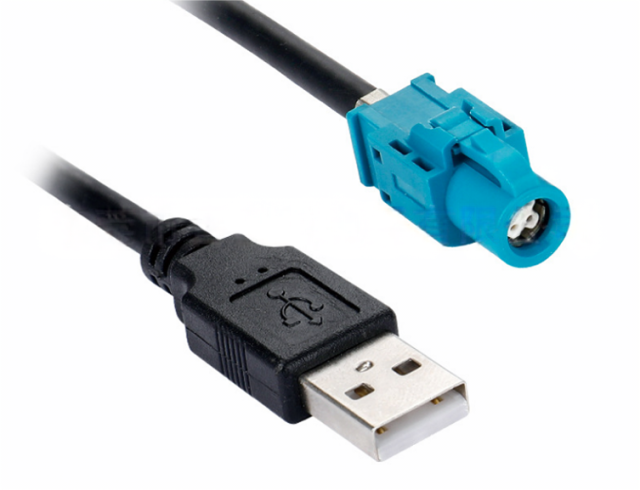 HSD4PIN direct female to USB 2.0 male transmission line LVDS video cable audio and video cable conversion test line