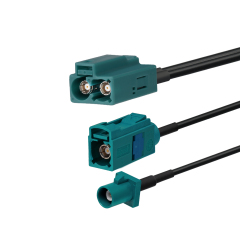 GM Fakra Cable - Digital Radio Antenna & Navigation Antenna Coaxial Cable Assembly, Antenna Extension to GPS Splitter