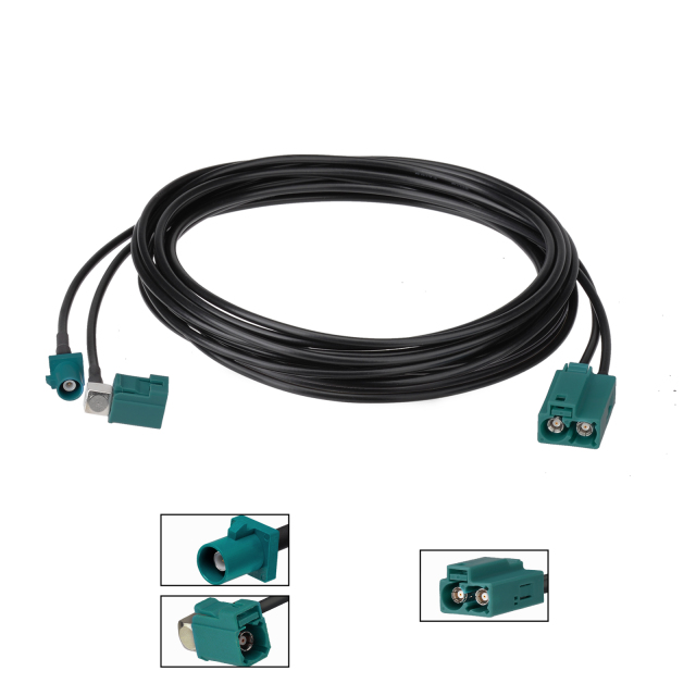 GM Fakra Cable - Digital Radio and Navigation Antenna Coaxial Extension Cable, GPS Splitter End