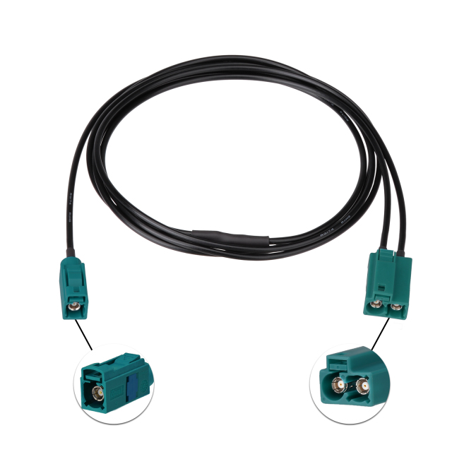 GM Duel Fakra Cable - Radio Antenna Extension Cable with Custom Embedded Navigation Information System Under Instrument Panel