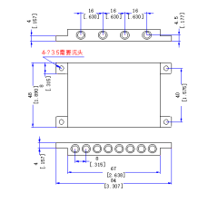 2000～6000 MHz SMP Male 2 Way Power Divider 50 Ohm Wide-Band Signal Splitter