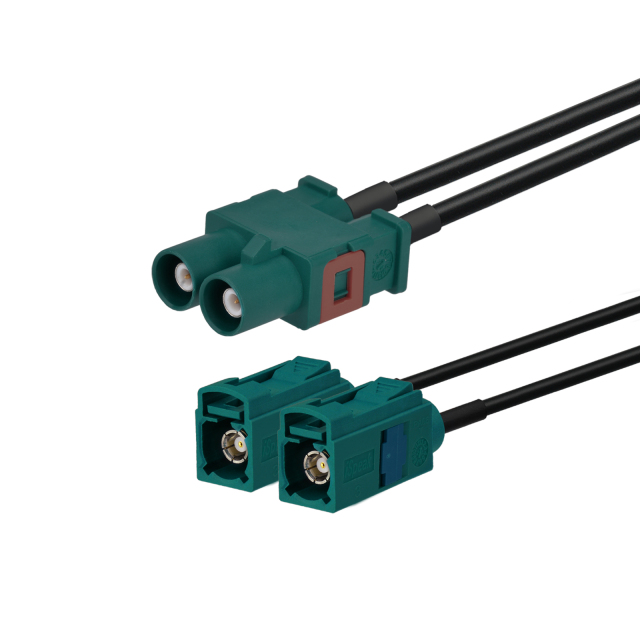 Multipurpose GM Duel Fakra Cable - Digital Radio Antenna & Navigation Antenna Coaxial Cable Assembly;  Radio Antenna Extension Cable, DAB System;