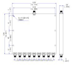 2000～8000 MHz SMA Female 9  Way Power Divider 50 Ohm Wide-Band Signal Splitter