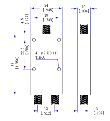 13000 MHz SMA Female 2 Way Power Divider 50 Ohm Wide-Band Signal Splitter