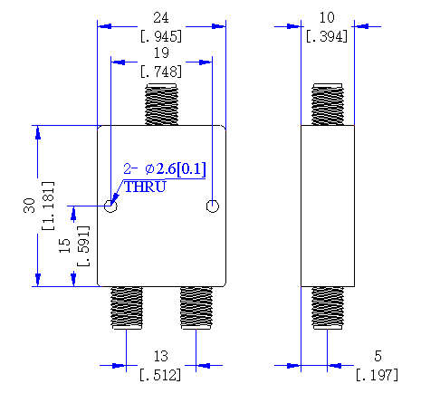 13750～14500 MHz SMA Female 2 Way Power Divider 50 Ohm Wide-Band Signal Splitter