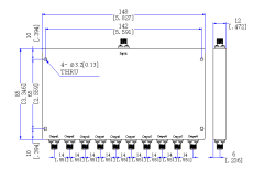 DC～3000 MHz SMA  Female 10 Way Power Divider 50 Ohm Wide-Band Signal Splitter
