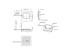 Built-in GPS BDS 25x25mm active ceramic antenna 18dBi