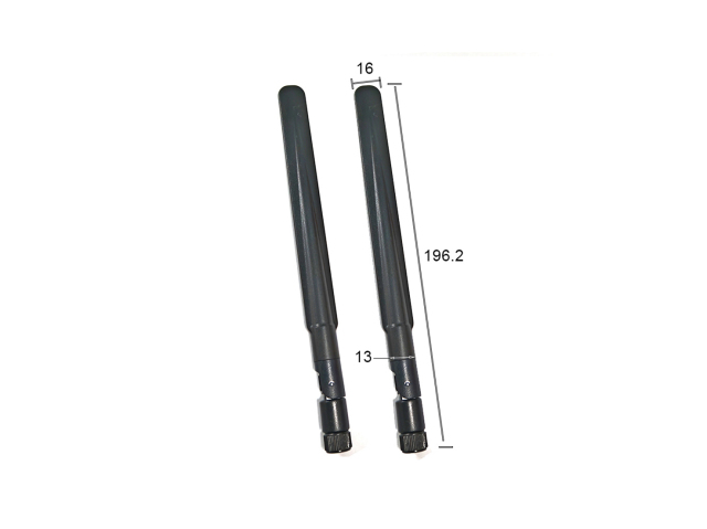 High Efficiency 2.4GHz 5.8GHz Dual Band Rubber Wi-Fi Antenna