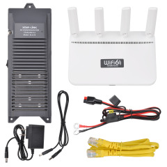 57V POE Power Supply Adapter EL6 SET for Starlink Gen3 DC Conversion Kit -Integrated 12/24V-56V Converter, PoE Injector, and 12V Regulator