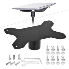 Sturdy Pipe Adapter Mounting Kit for Starlink Gen 2 V2 [Flat High Performance] Antenna - Highly Compatible - Metal Alloy Bracket for Starlink Gen2 Internet Satellite Dish Roof Pole Mount Holder