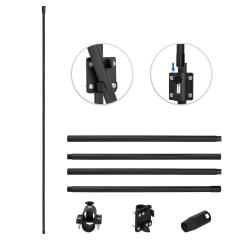 Starlink Gen 2 Dish RV Flagpole Mounting Kits