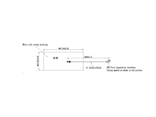 4G internal antenna FPC antenna with coaxial cable for wireless application
