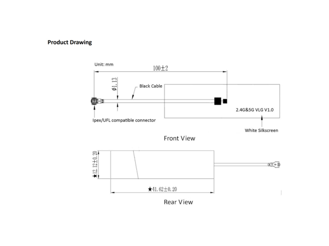 2.4/5.8GHz Wi-Fi FPC antenna
