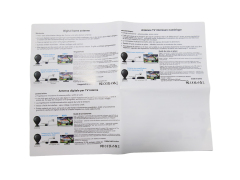 Flat round intelligent detection TV antenna