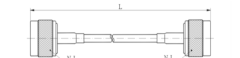 0～6000 MHz N Female  N-Male Power Divider 50 Ohm Wide-Band Signal Splitter