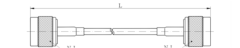 0～6000 MHz N Female  N-Male Power Divider 50 Ohm Wide-Band Signal Splitter