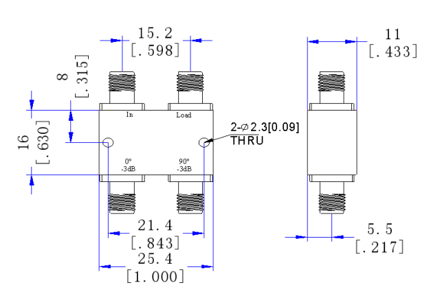 18000～40000  MHz 2.92 Female  Power Divider 50 Ohm Wide-Band Signal Splitter