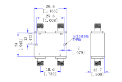 26000～28000  MHz 2.92 Female  Power Divider 50 Ohm Wide-Band Signal Splitter