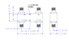 1785～1805 MHz SMA Female  Power Divider 50 Ohm Wide-Band Signal Splitter