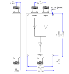 400～2000  MHz N Female  Power Divider 50 Ohm Wide-Band Signal Splitter