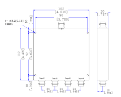 470～990 MHz BNC Female  Power Divider 50 Ohm Wide-Band Signal Splitter